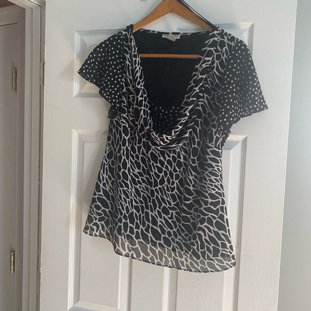 Jessica London skirt and top. 100% polyester